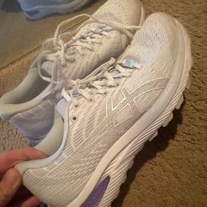ASICS Gel-Excite Running Shoes Women’s Size 8 White Purple Athletic